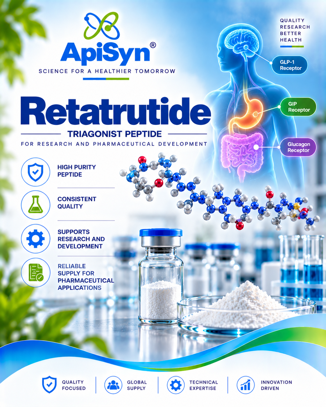  Retatrutide Peptide Supplier & Manufacturer | ApiSyn