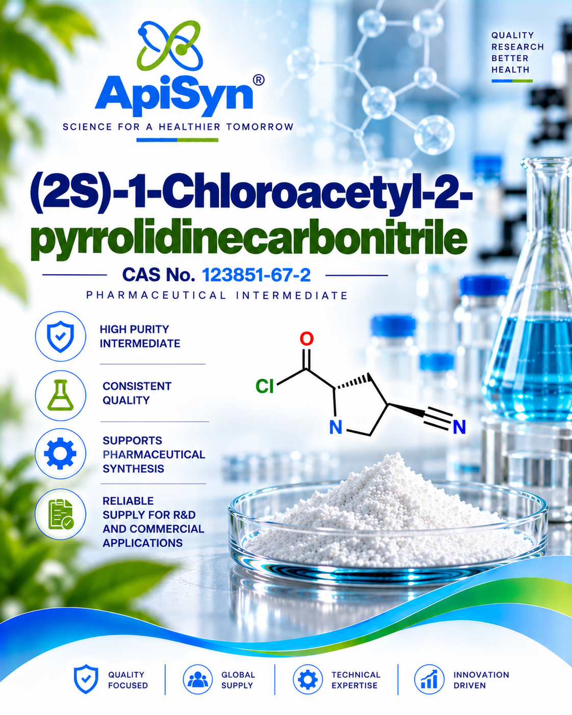  (2S)-1-(Chloroacetyl)-2-pyrrolidinecarbonitrile Supplier | ApiSyn