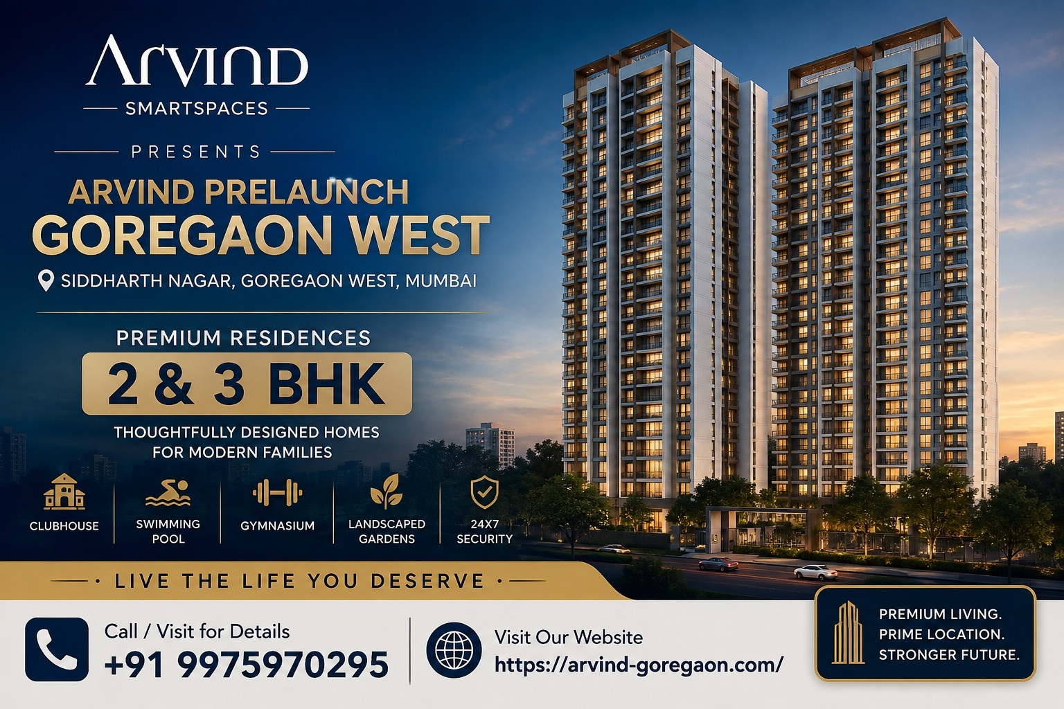  Arvind PreLaunch Goregaon - Grandeur Rich 2 & 3 BHK Flats