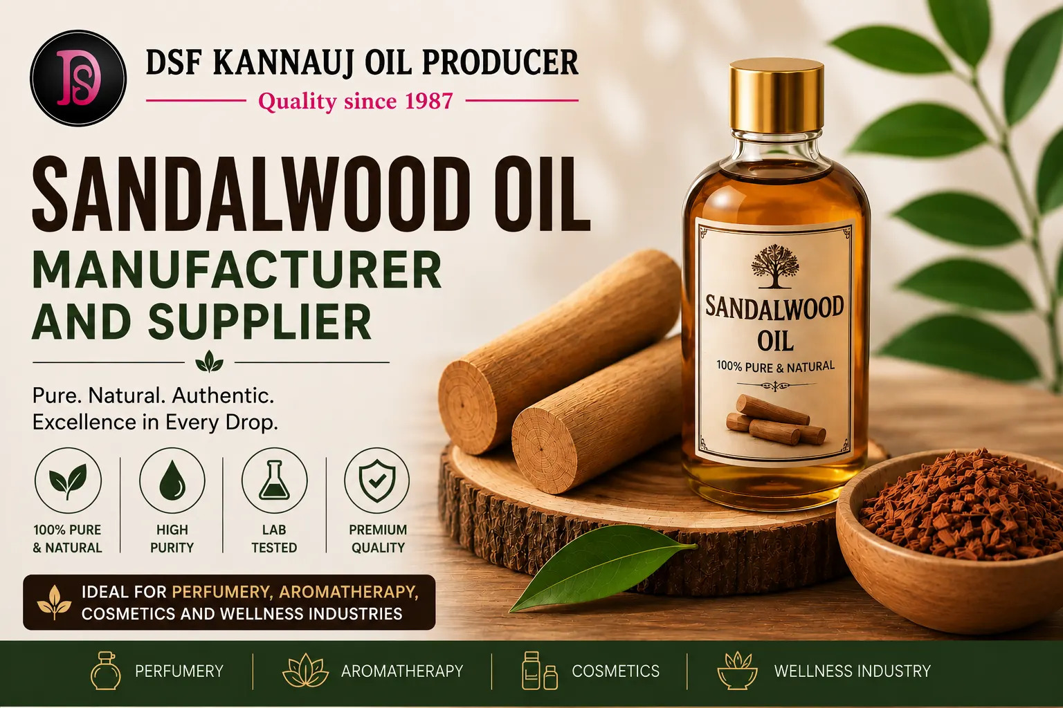  Sandalwood Oil Manufacturer and Supplier – DSF Kannauj