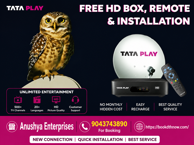  Tata Sky New Connection Pudukkottai | Best DTH Installation | 9043743890