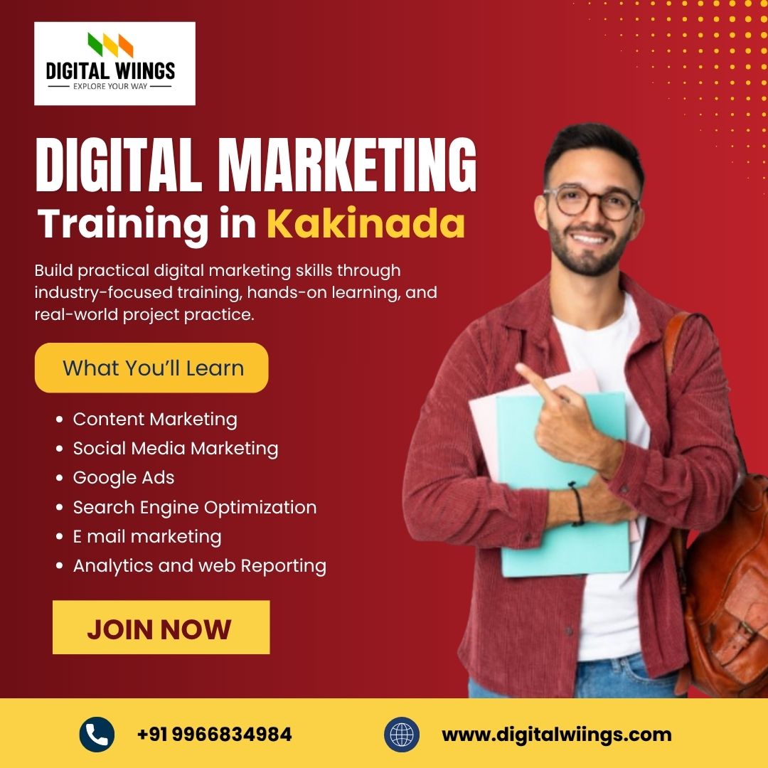  Digital Wiings – The Best AI Powered Digital Marketing Training in Kakinada for Future-Ready Skills
