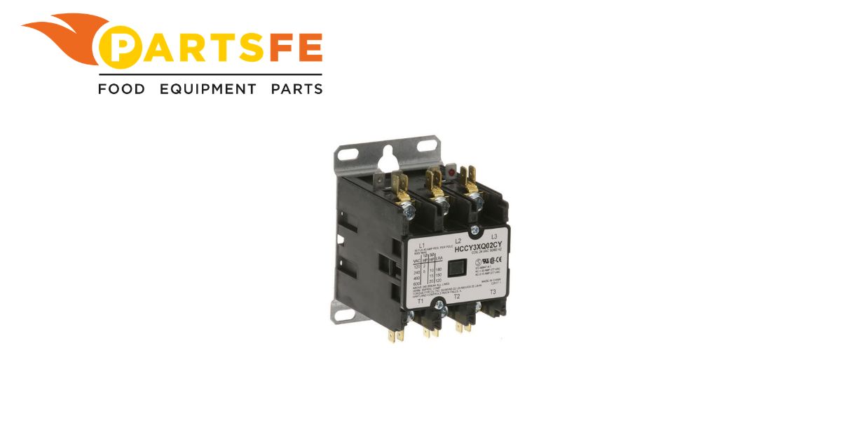  Stoelting 295109 3-Pole Contactor with 24V 30 AMP Inductive / 40 AMP Resistive