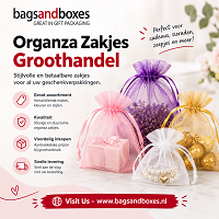  Organza Zakjes – Stijlvolle Verpakking voor Cadeaus en Sieraden