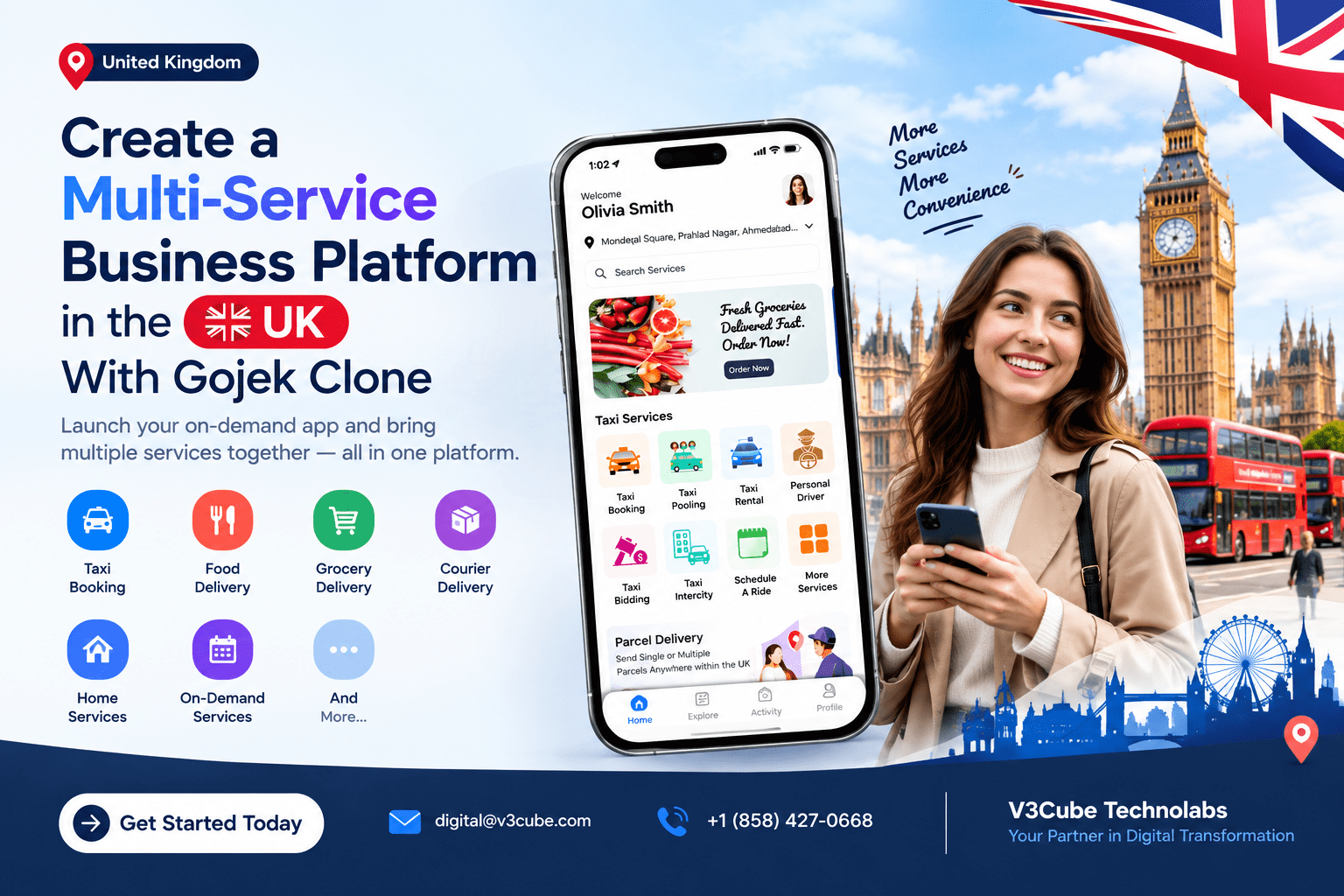  Create a Multi-Service Business Platform in the UK With Gojek Clone