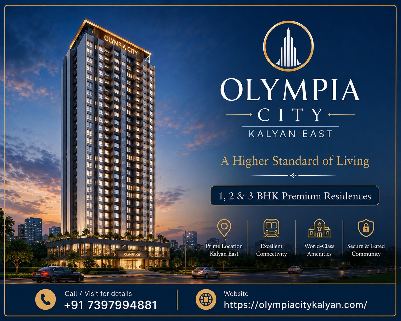  Olympia City Kalyan - Sports Inspired 1, 2 & 3 BHK Homes