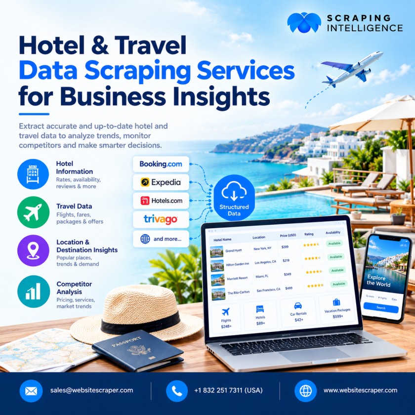  Hotel & Travel Data Scraping Services | Travel Data Extraction
