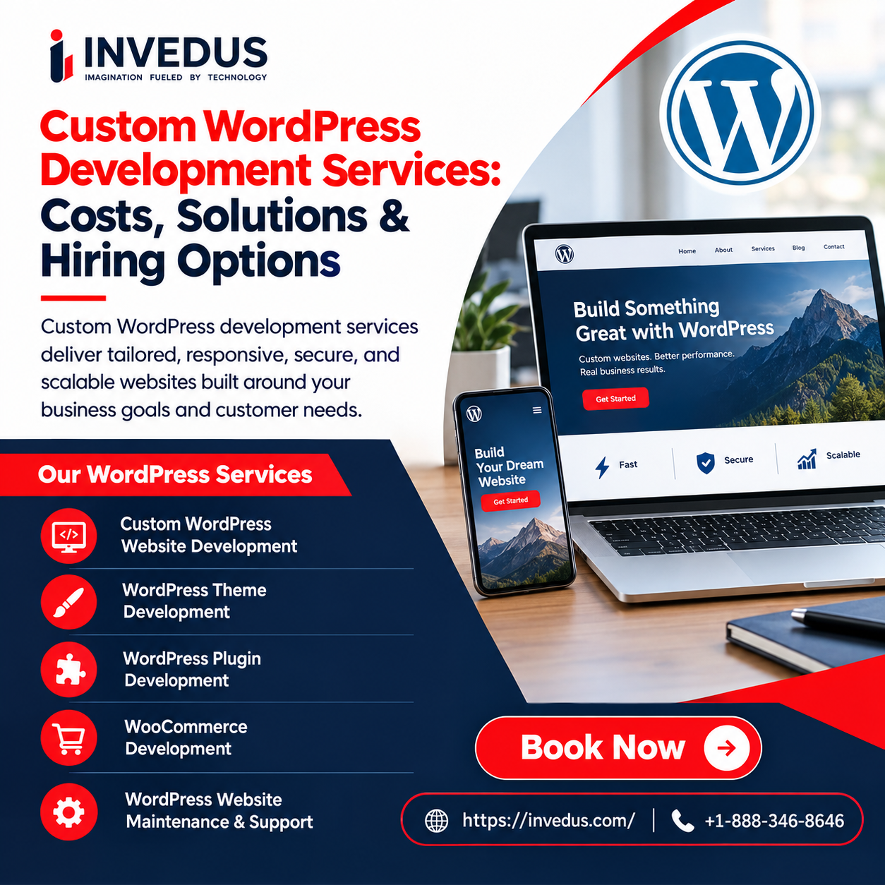  Custom WordPress Development Services: Pricing, Solutions & Expert Hiring