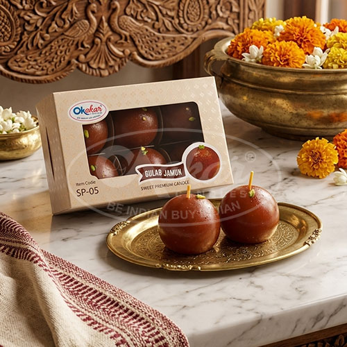  Sweet (Mithai) Candles – Laddoo & Gulab Jamun Designs