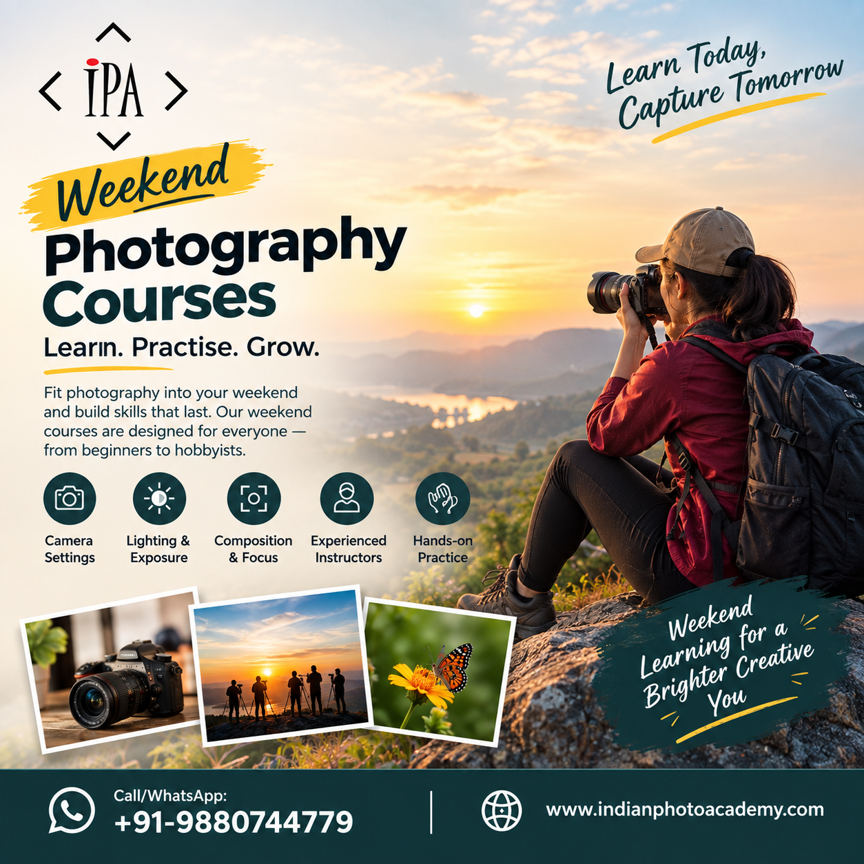  IPA weekend photography courses in Bangalore