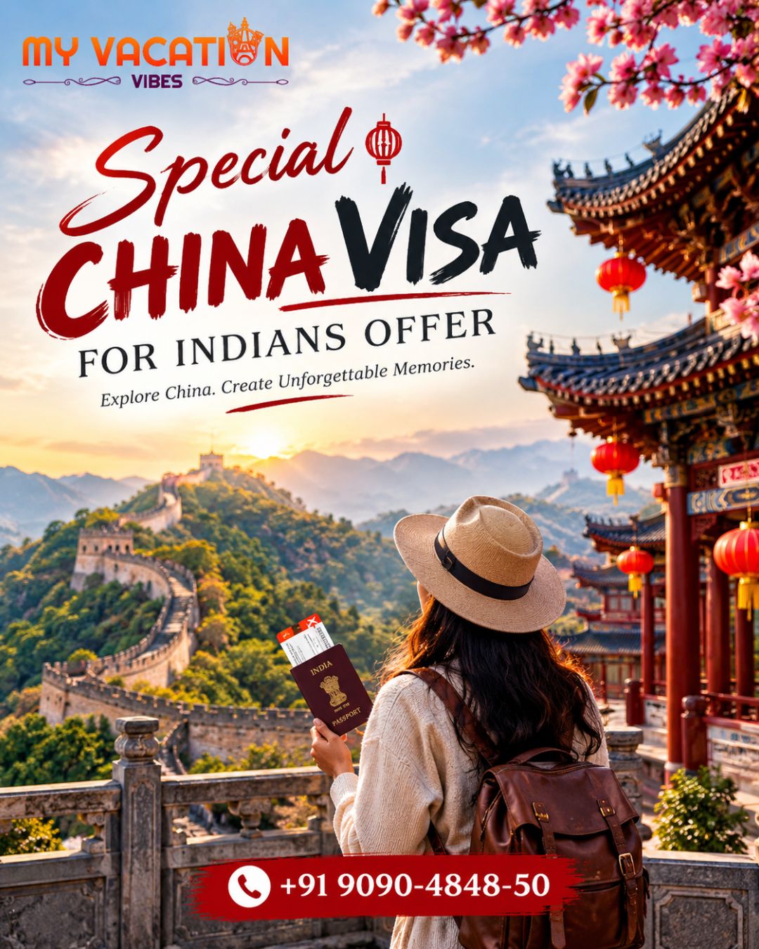  Special China Visa for Indians Offer – +91 9090-4848-50
