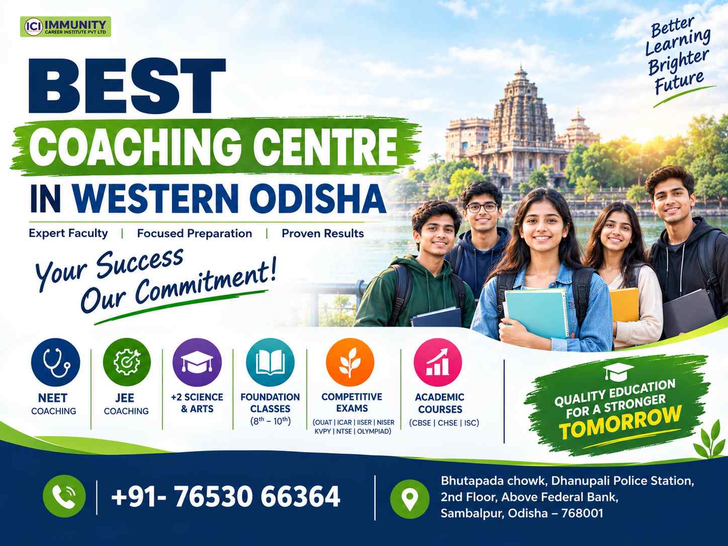  Best NEET Coaching Institute in Western Odisha | Immunity Career Institute