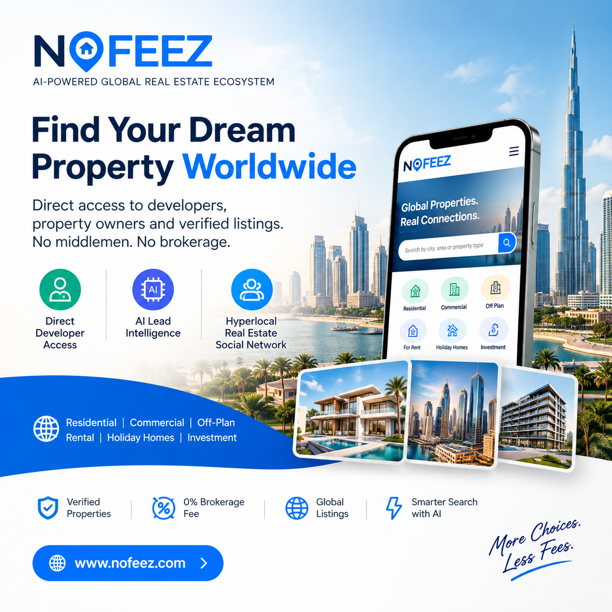  NoFeez – Global Property Listing Platform