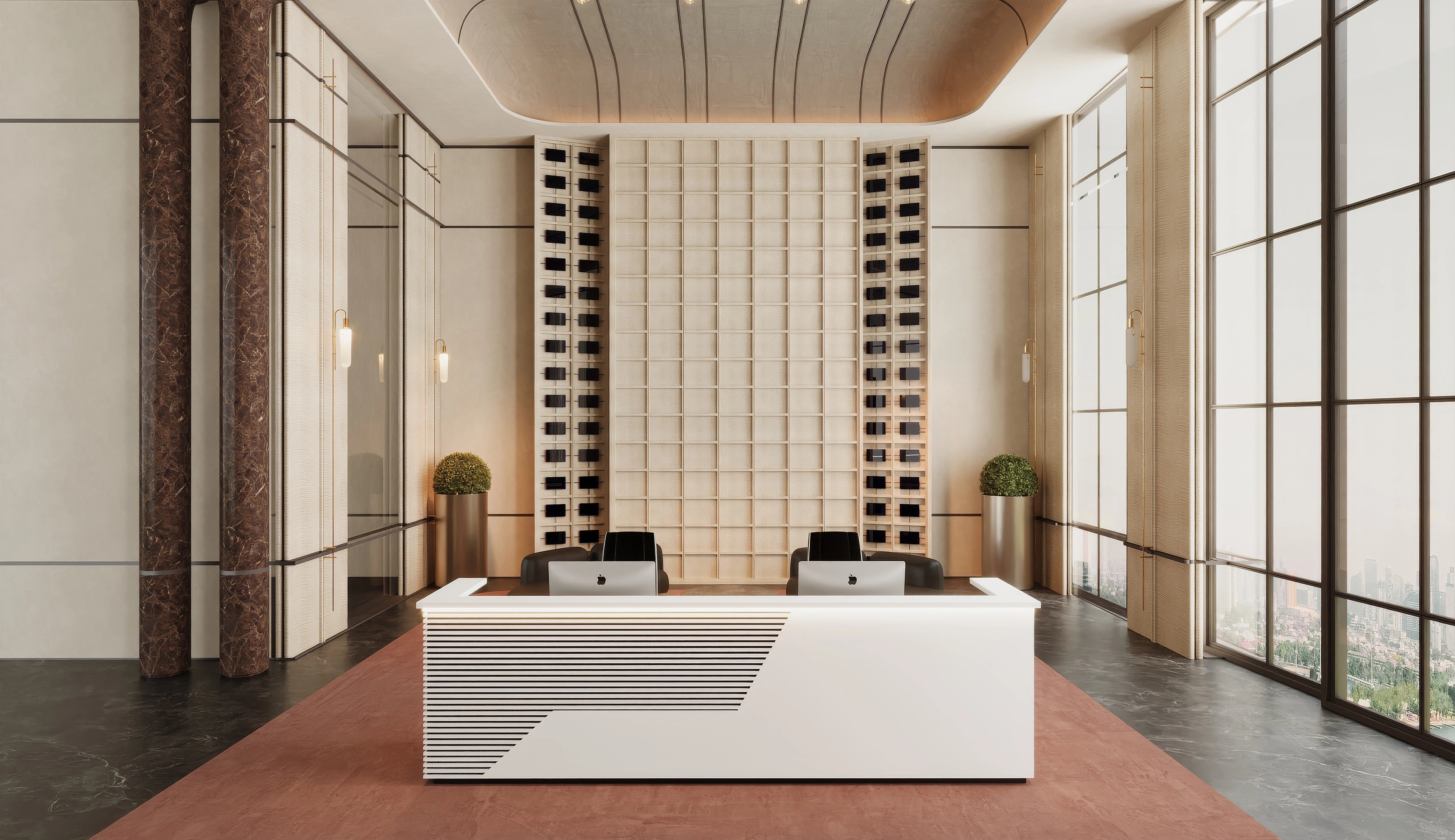  ✨ Lina Large Reception Desk | Modern Reception Furniture