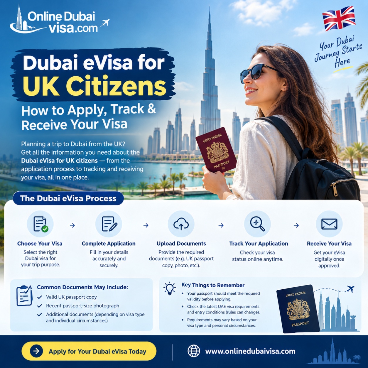  Dubai eVisa for UK Citizens: How to Apply, Track & Receive Your Visa