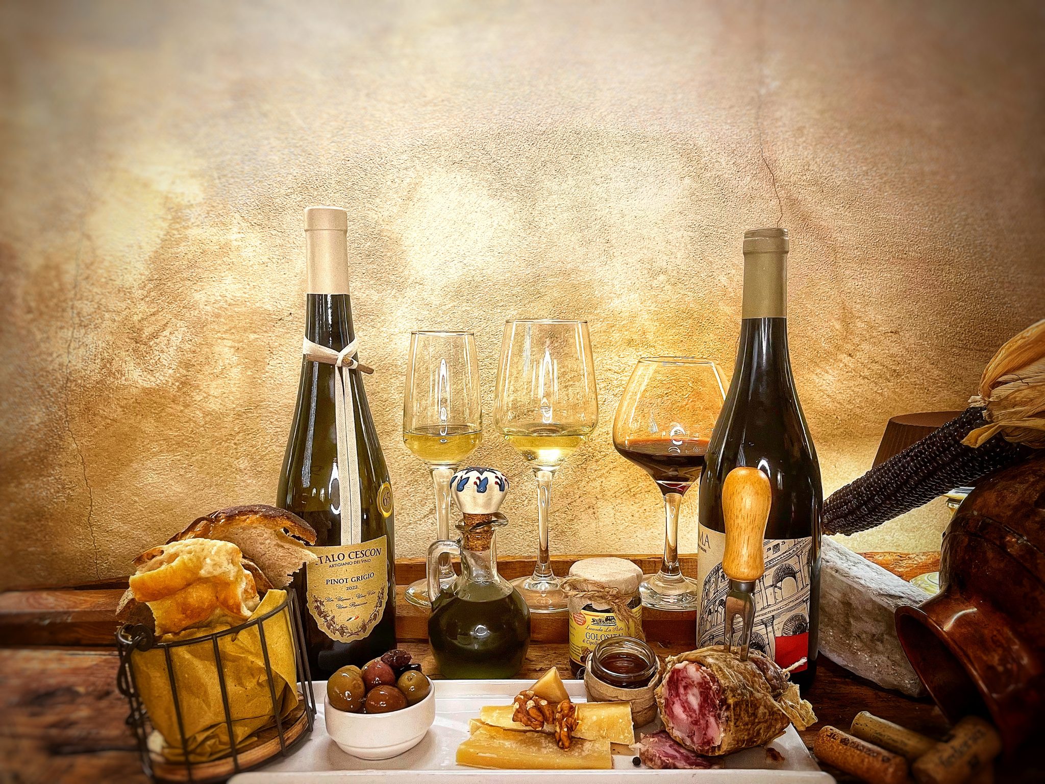  Where can I taste authentic Italian food and wine in Trastevere?