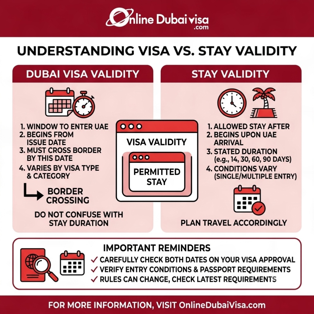 What Is the Difference Between Dubai Visa Validity and Stay Validity?