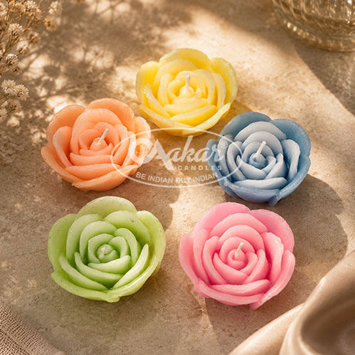  Premium Floating Candles by Aakar – Lotus, Rose & Diya Designs