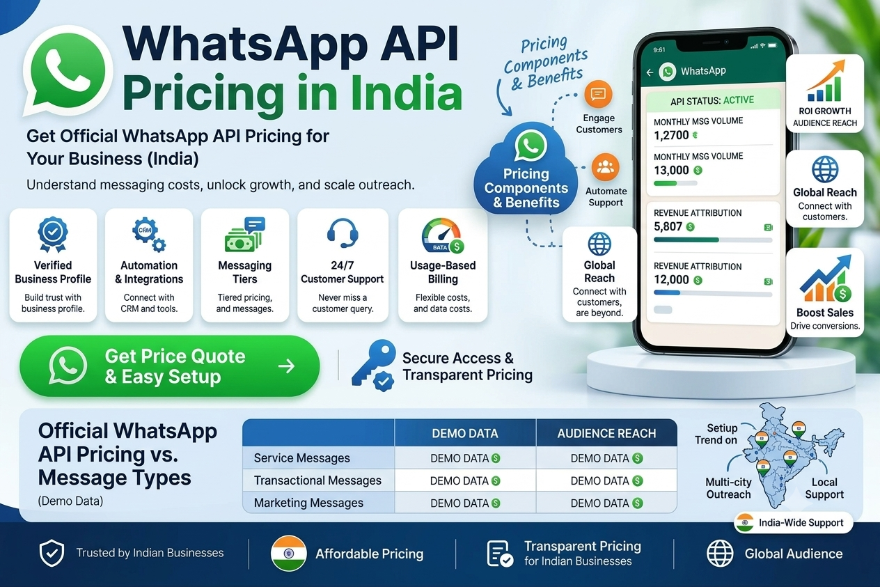  WhatsApp Business API Pricing India | BetaXLab