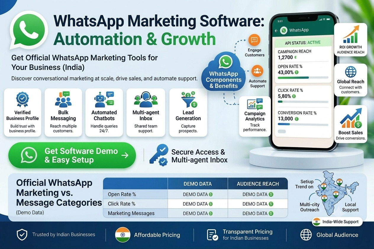 WhatsApp Marketing Software India: Features & Pricing (2026)