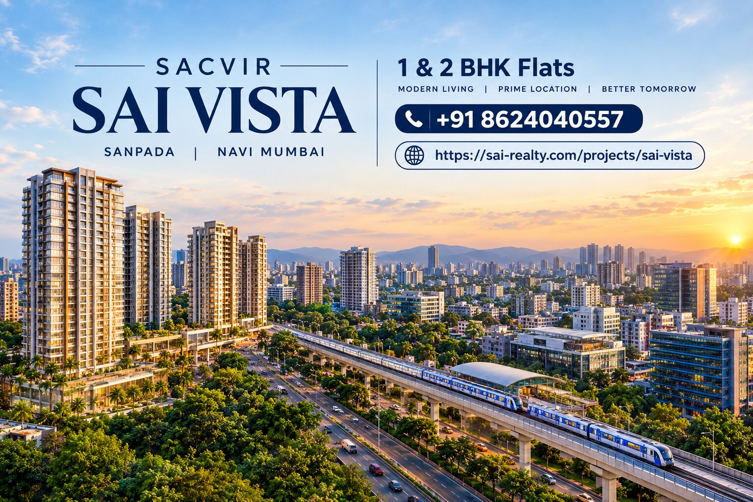  Sacvir Sai Vista Sanpada Navi Mumbai 1 & 2 BHK Flats