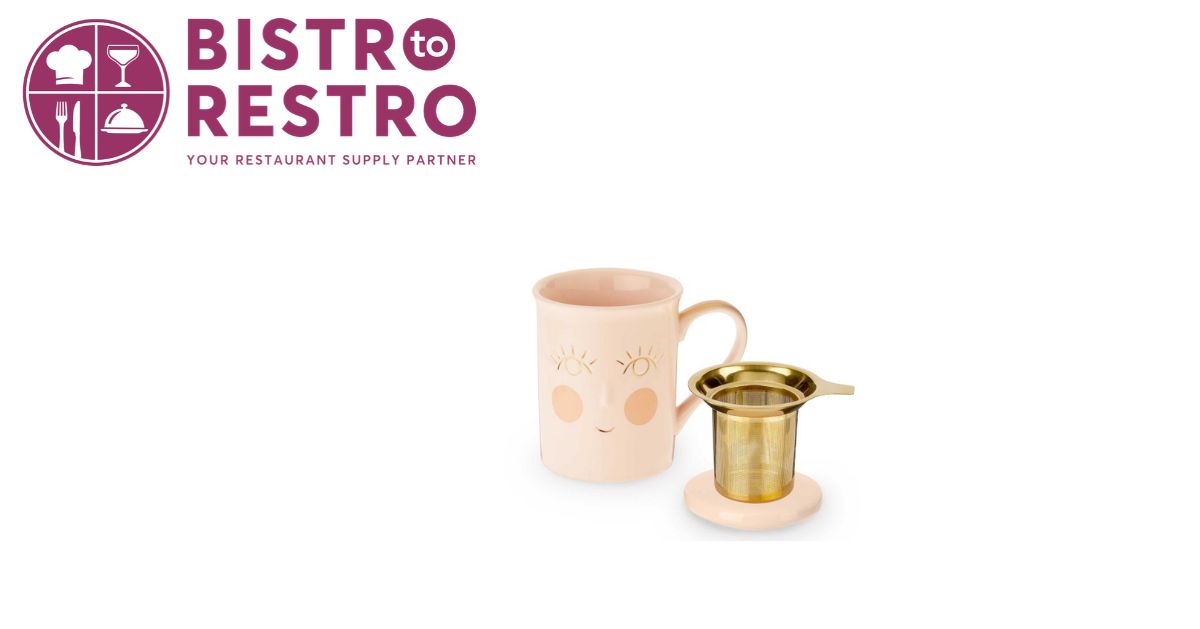  Pinky Up 842094102662 Annette Ceramic Tea Mug & Infuser