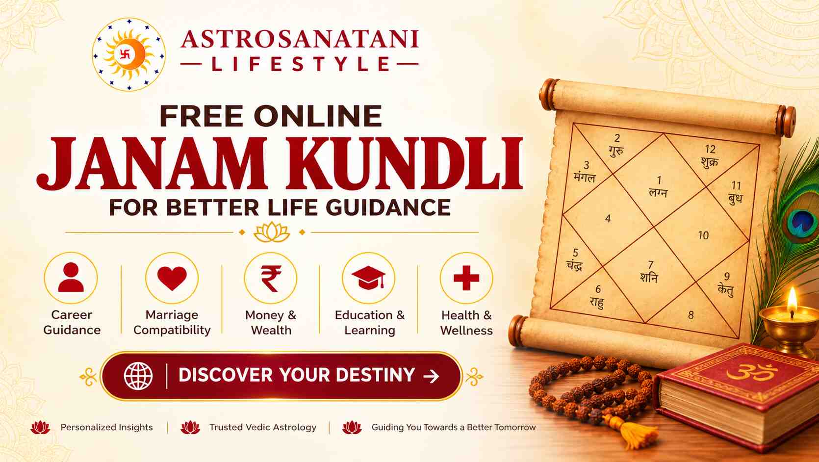  Free Kundli Chart Online – Check Your Birth Chart