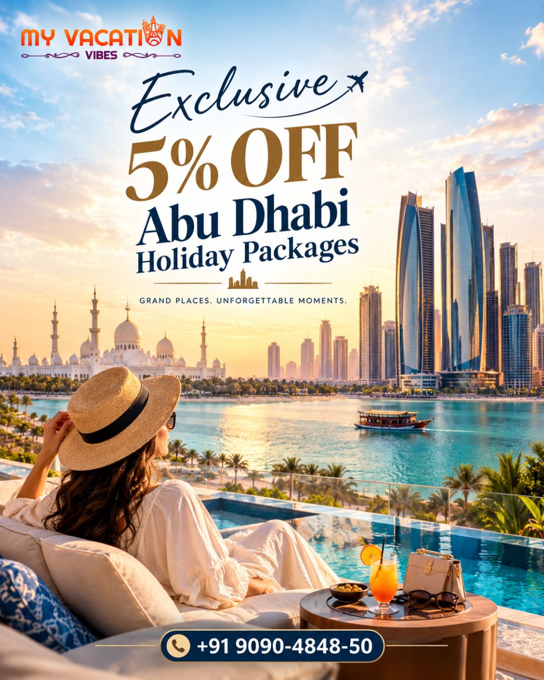  Exclusive 5% OFF Abu Dhabi Holiday Packages – +91 9090-4848-50