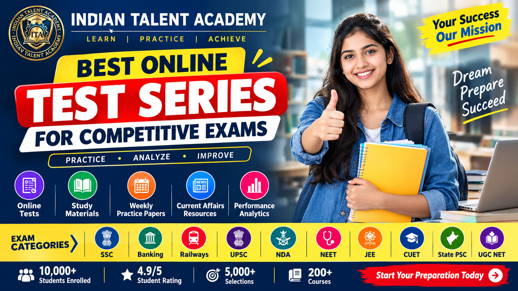  Indian Talent Academy | Best Online Test Series & Competitive Exam Preparation