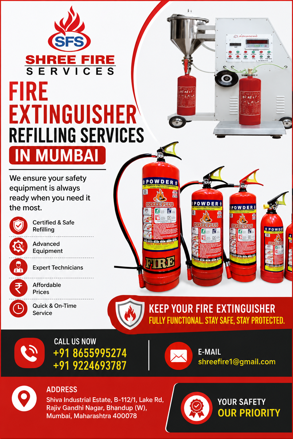  Fire Extinguisher Refilling Services in Mumbai | Shree Fire Services