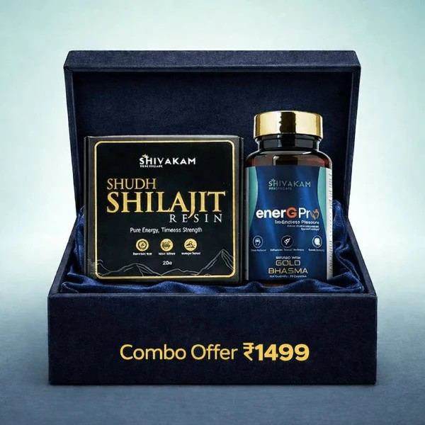  Shivakam Combo Sale: Shilajit Resin plus EnerG Pro at Half Price