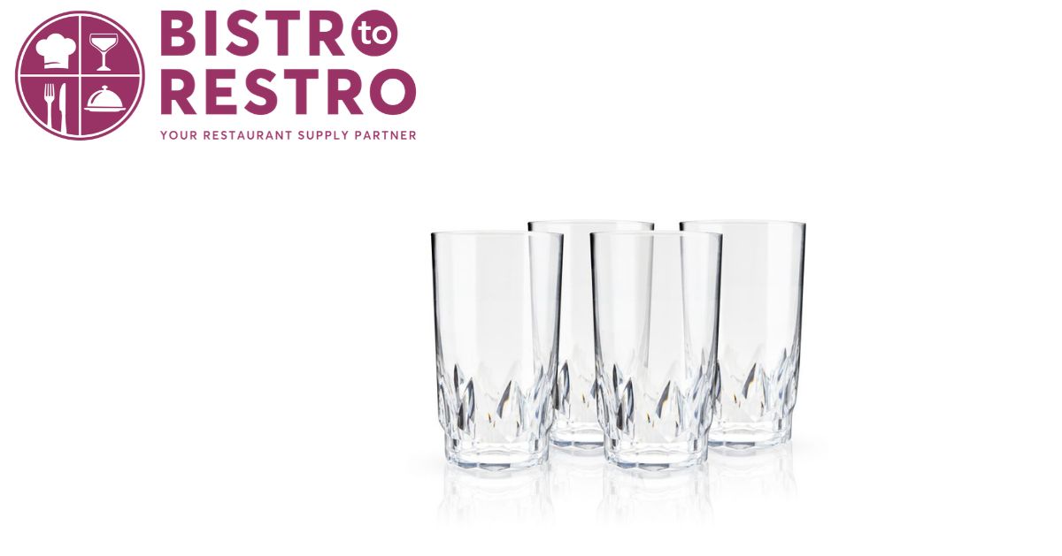  Viski 842094109623 Shatterproof Highball Tumbler 4ct