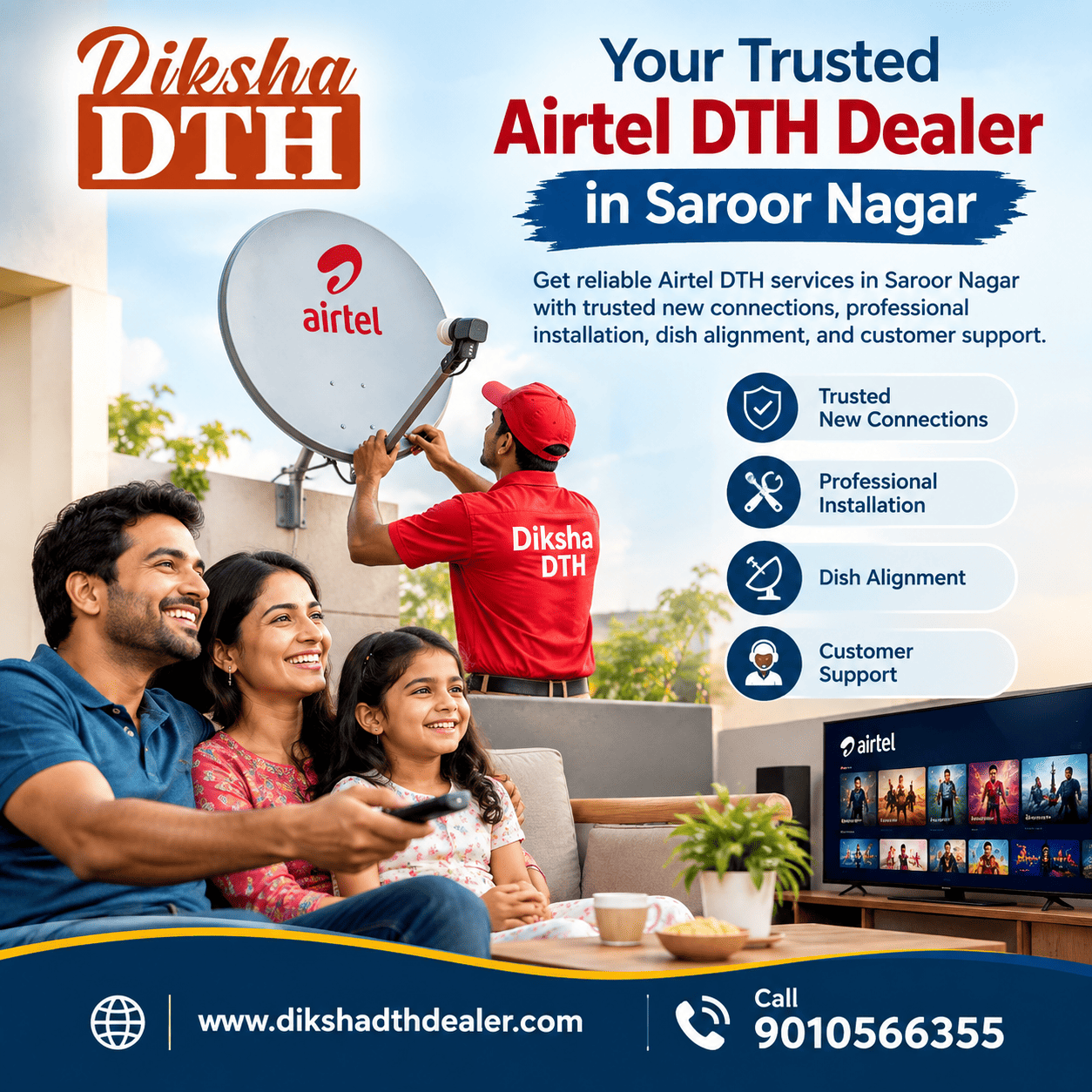  Your Trusted Airtel DTH Dealer in Saroor Nagar
