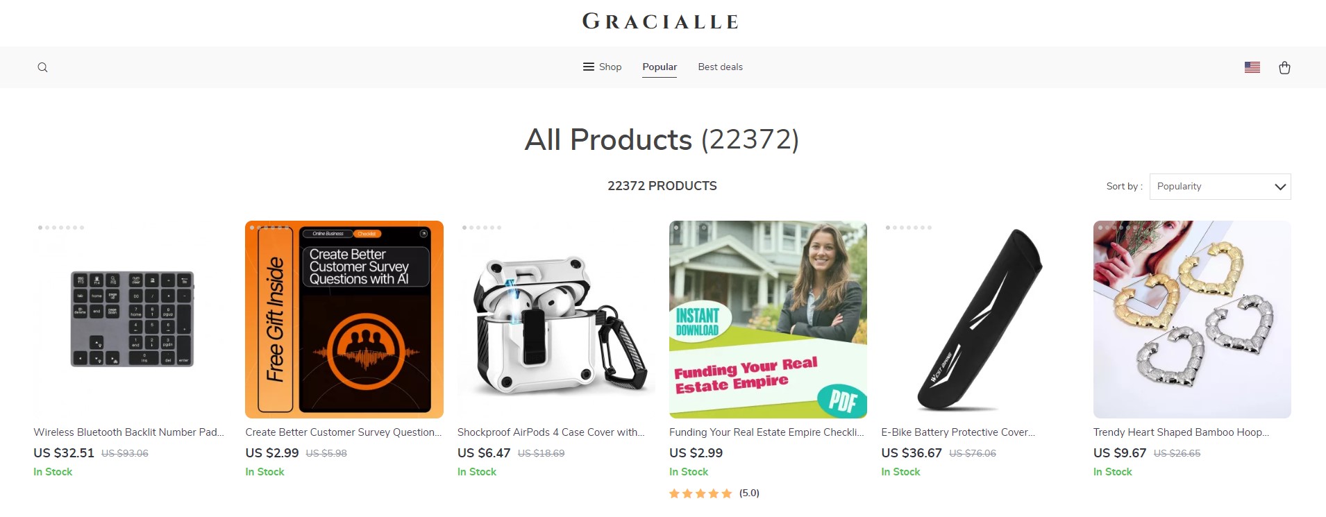  gracialle.com get 10% OFF on all products!