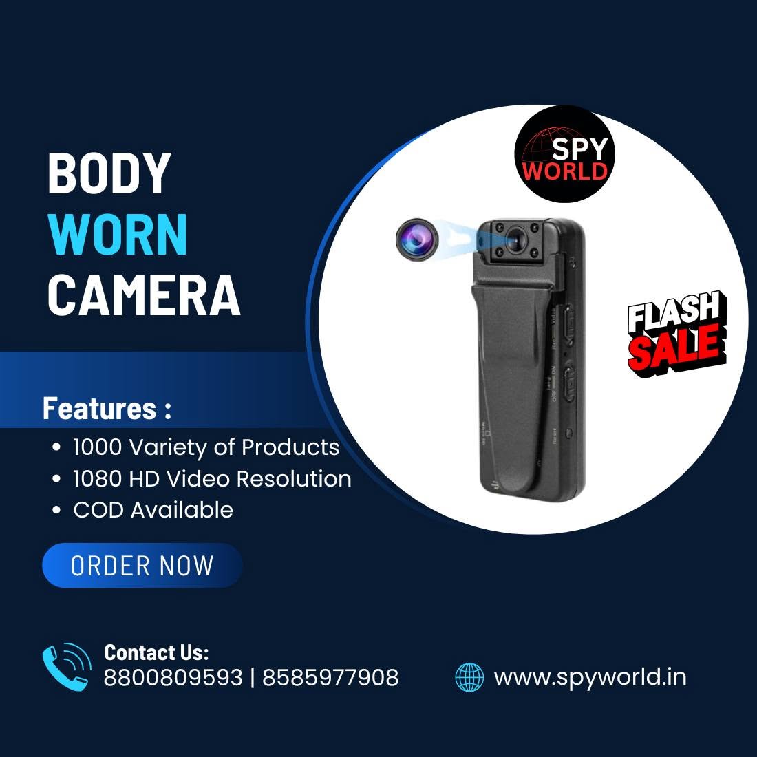  Body Worn Camera with Night Vision in Noida, Uttar Pradesh, India By Spy World