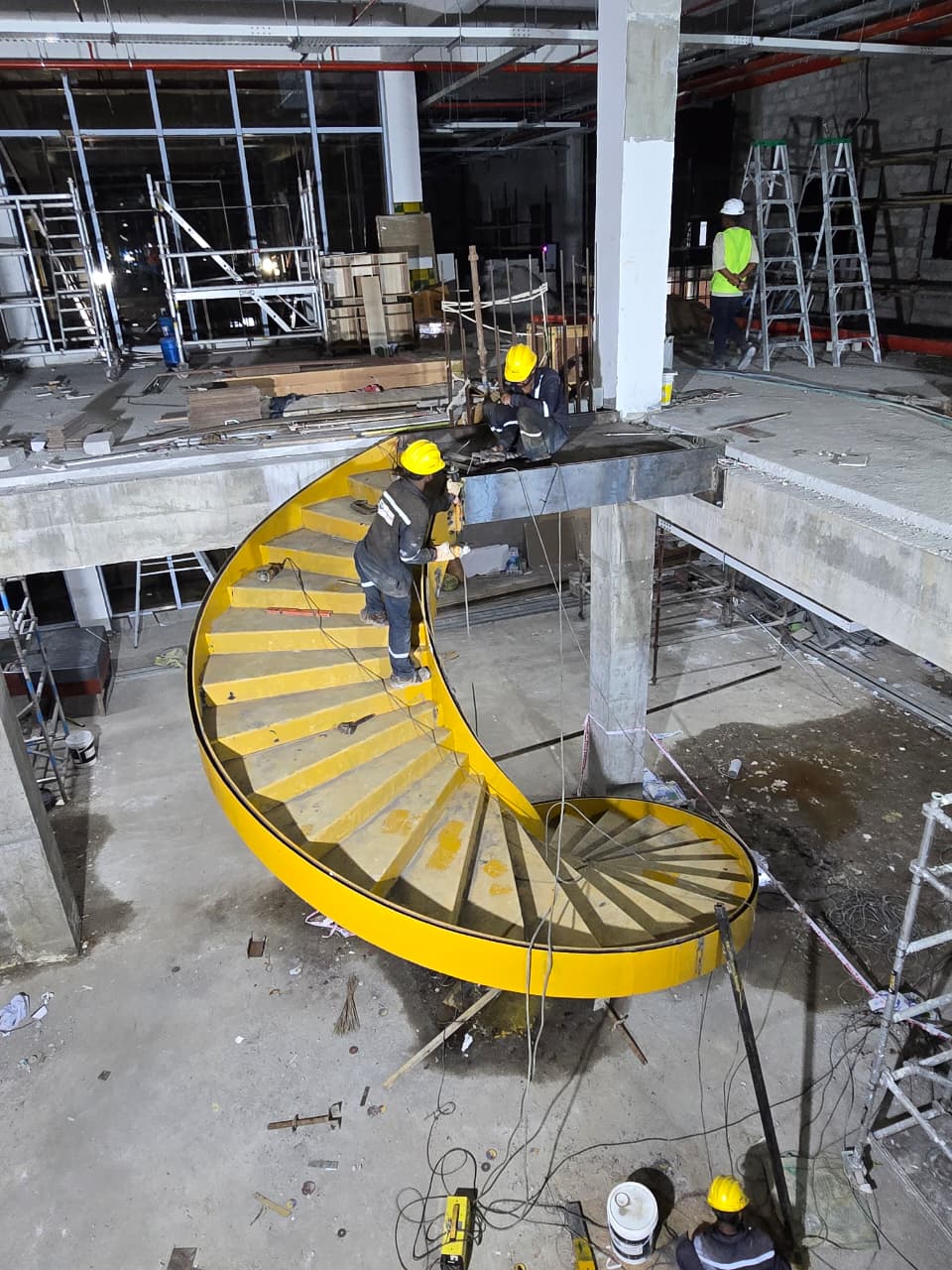  Helical Staircase Fabrication in Hyderabad | Modern Curved Staircase Design
