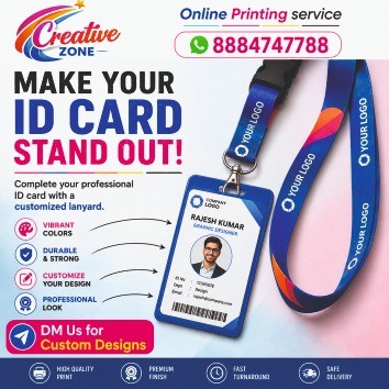  Lanyard Printing Rs.30/-  only | Premium Quality Lanyards | Employee Name & ID | 645
