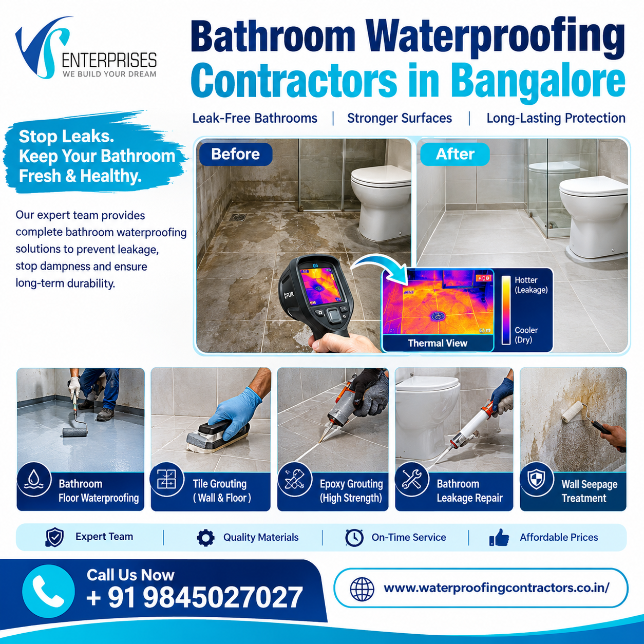  Bathroom Waterproofing Contractors in Bangalore