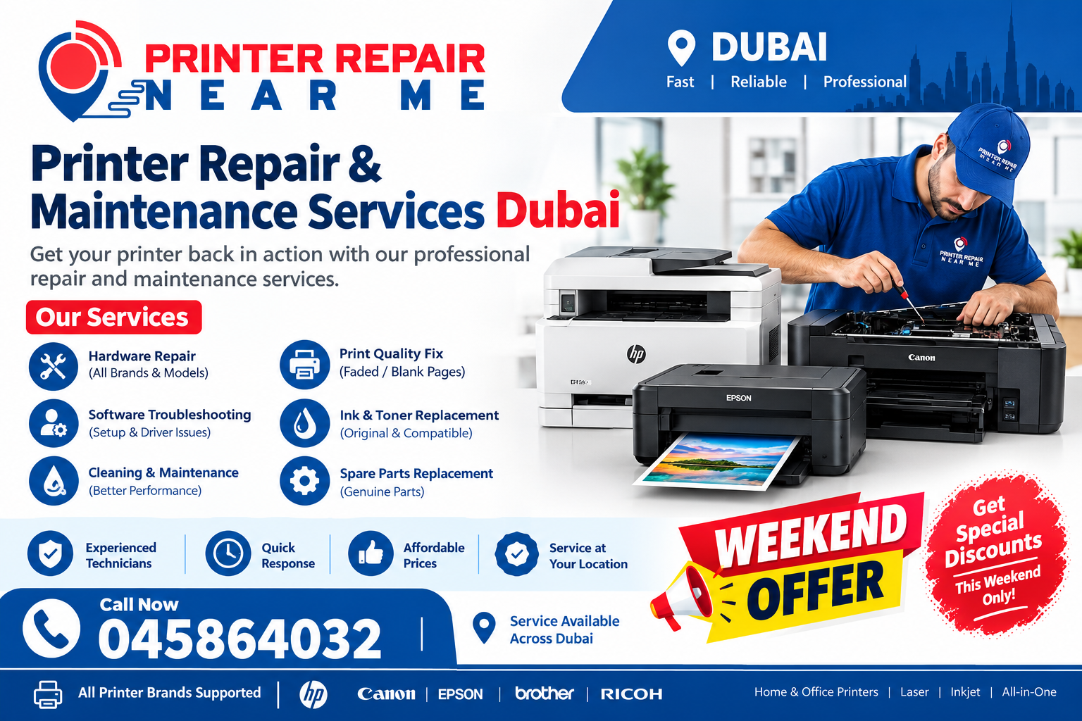  Printer Repair Near Me – Fast Printer Repairs in Dubai