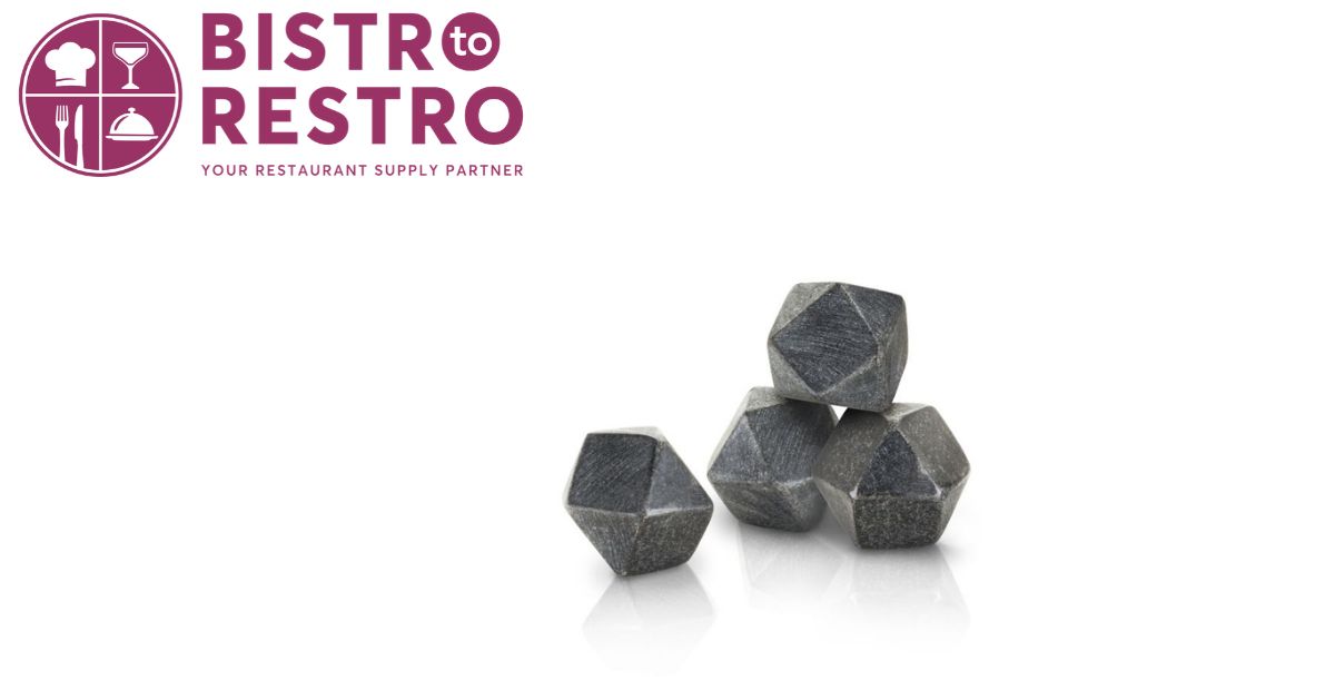  Viski® 876718049552 Glacier Rocks® Hexagonal Basalt Stones