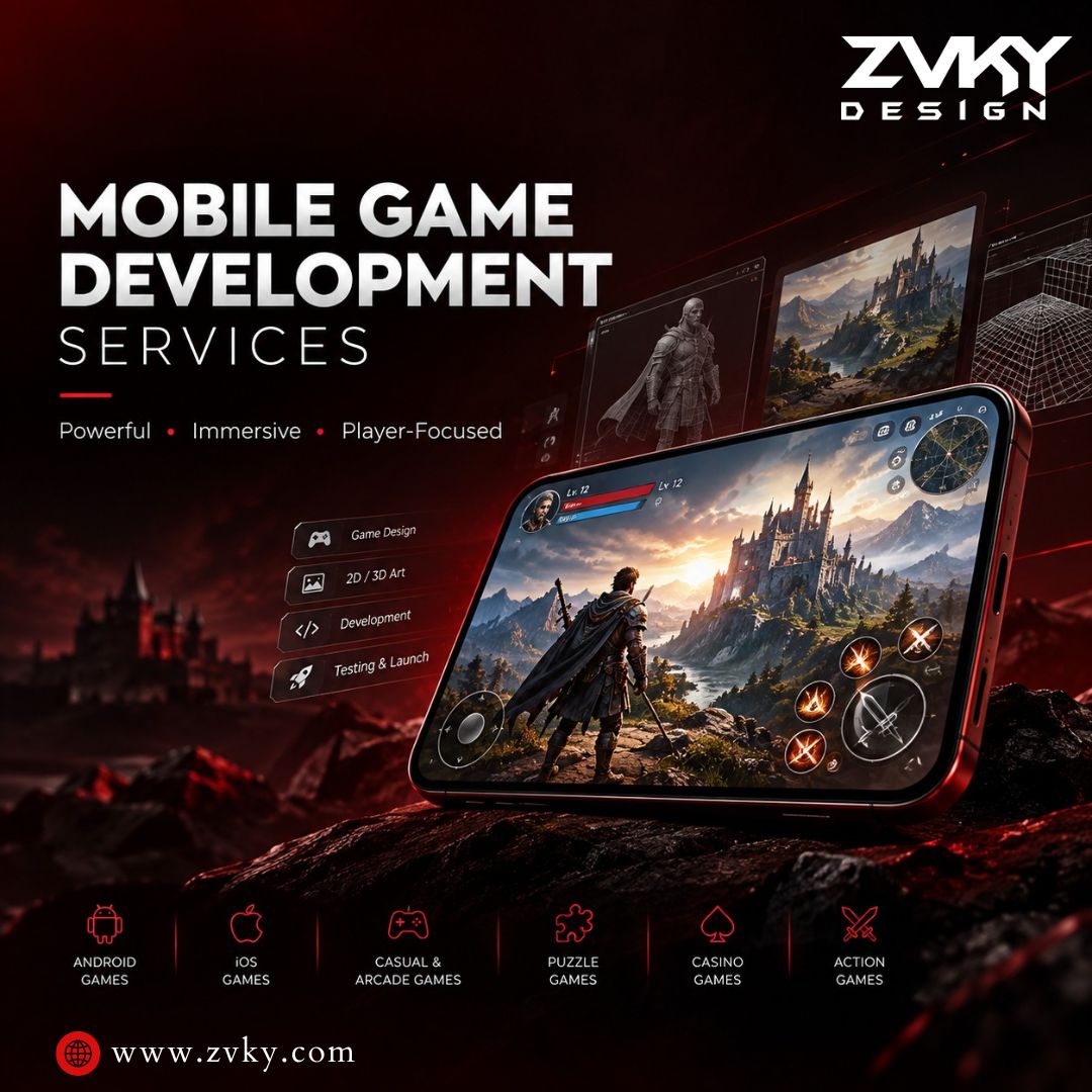  Mobile Game Development Services | ZVKY Design Studio