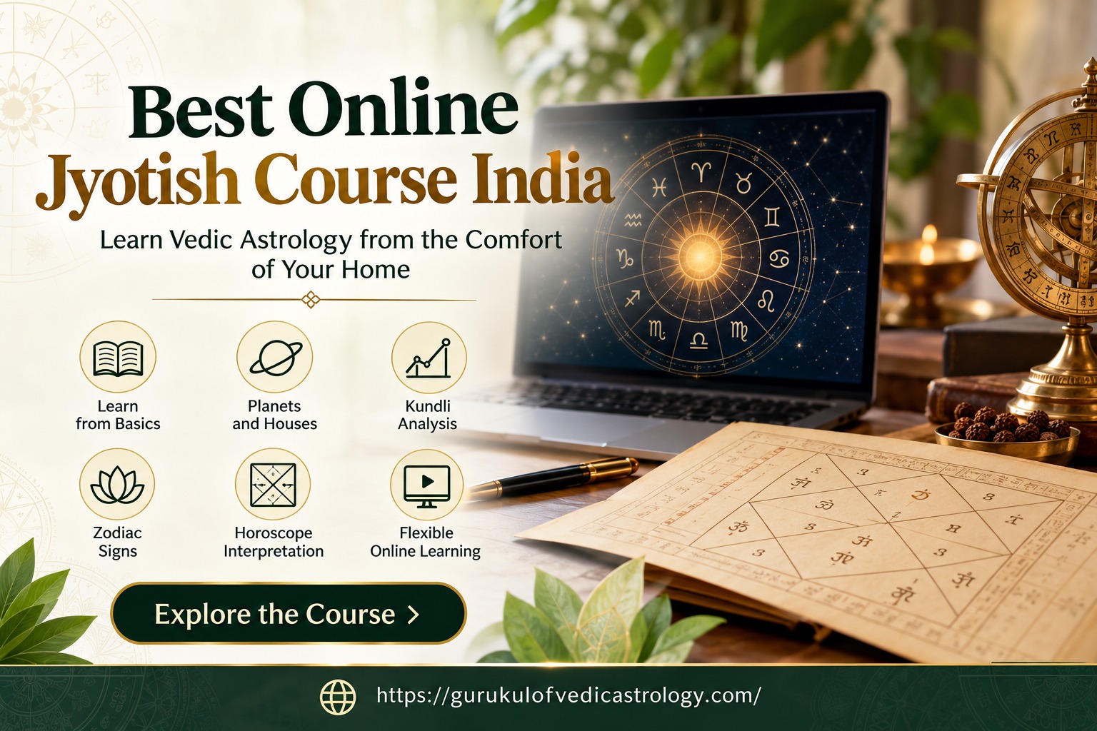  Learn Horoscope Reading with the best online jyotish course india