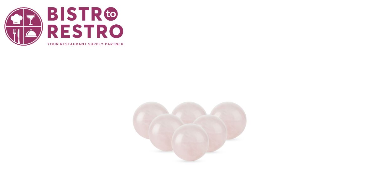  Rose Quartz Wine Gems Set of 6 for Chilled Drinks