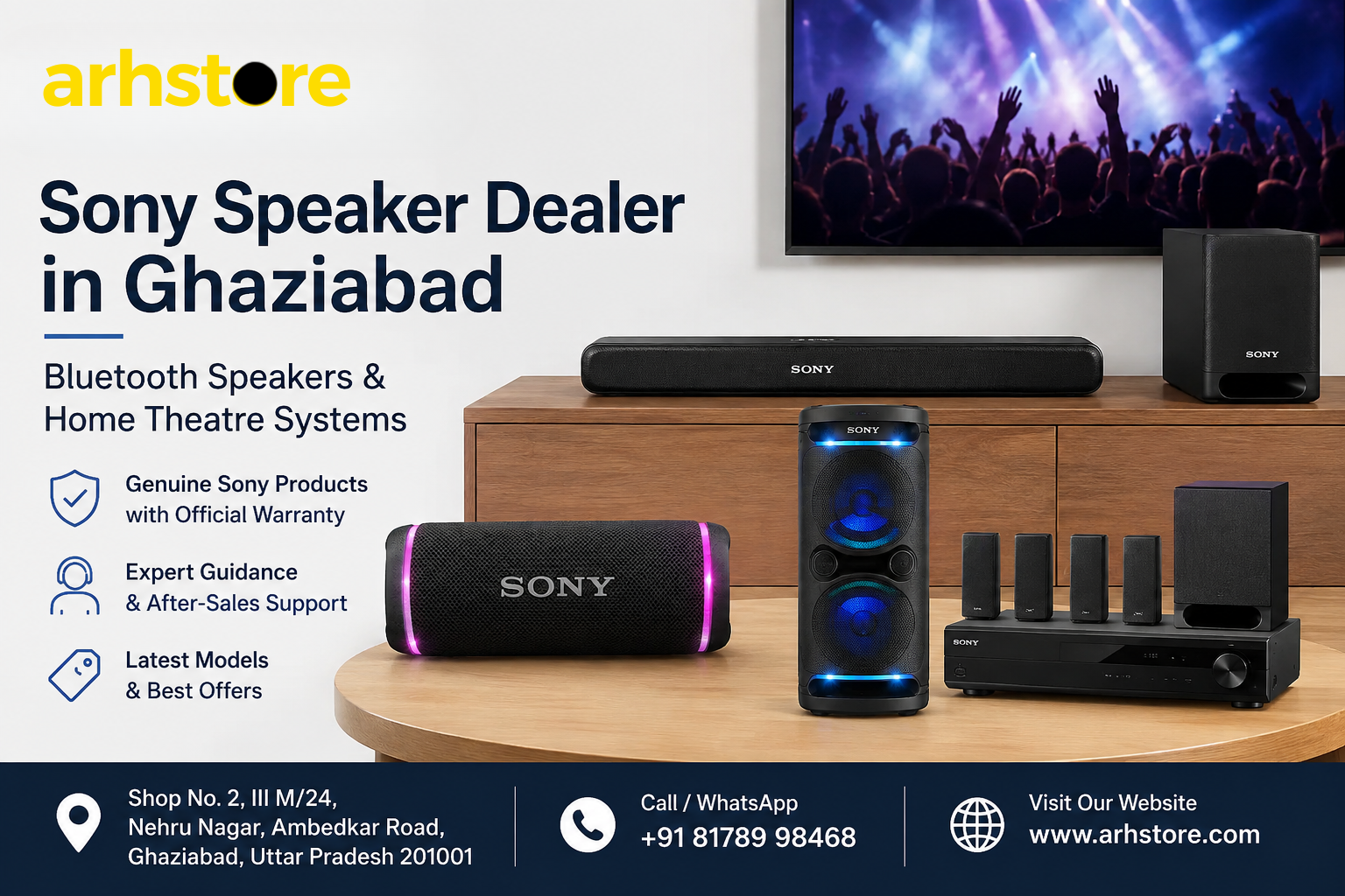  Looking for a Sony Speaker Showroom Near You? Visit ARH Store