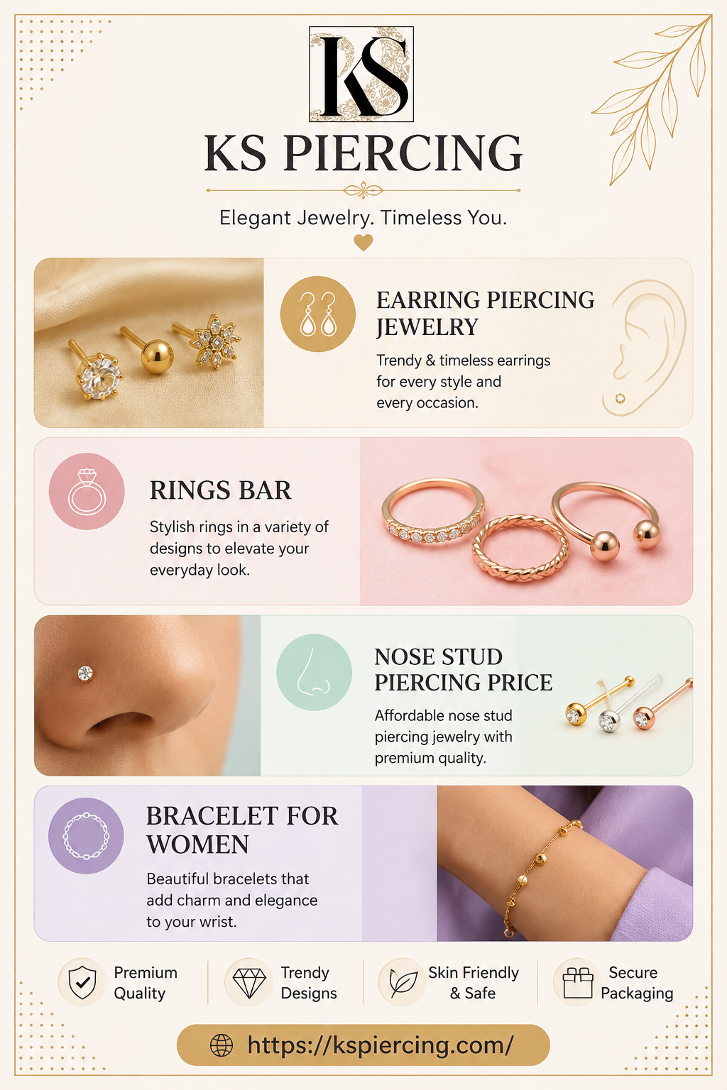  Nose Piercing Prices, Stud Costs & Nose Rings Price | KS Piercing