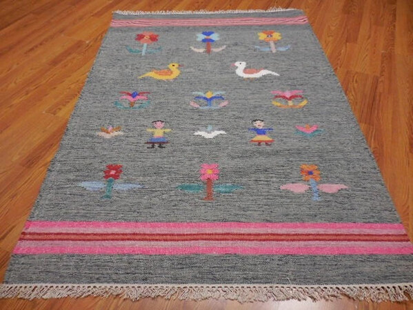  4x6 Turkish Oushak Rug | Hand Knotted Wool Area Rug