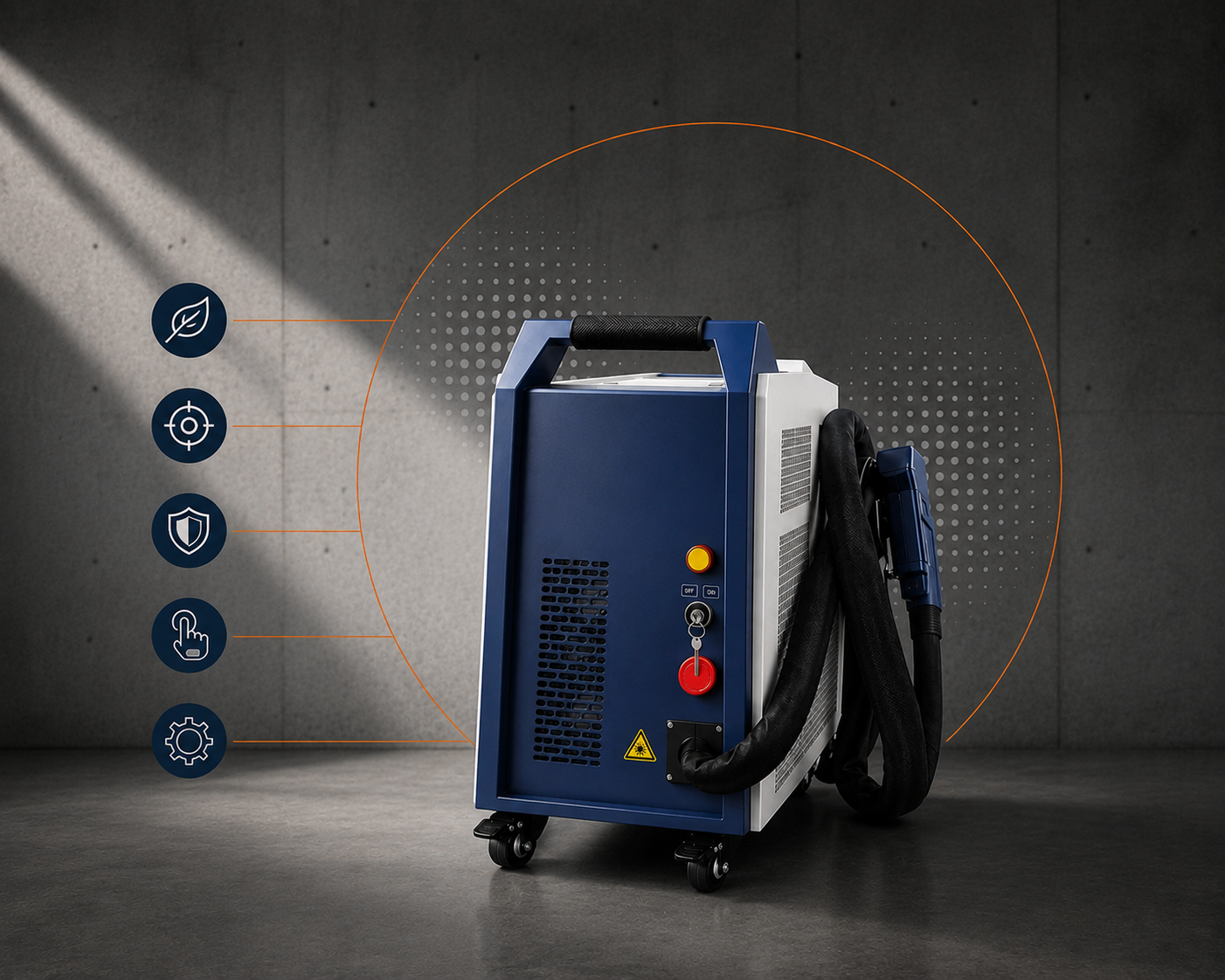  Portable Handheld Laser Cleaning Machine for Efficient Surface Cleaning