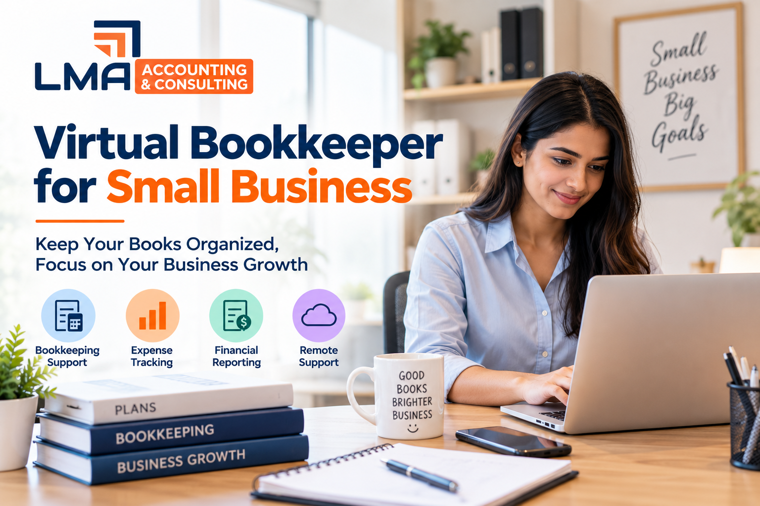  Virtual Bookkeeper for Small Business Accounting Support