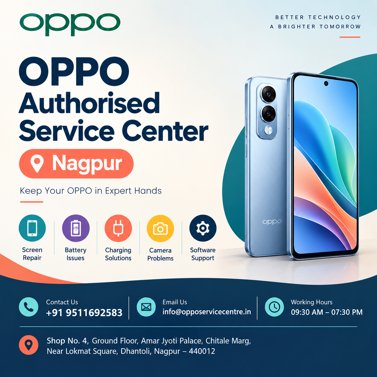  Reliable OPPO Authorised Service Center Dhantoli