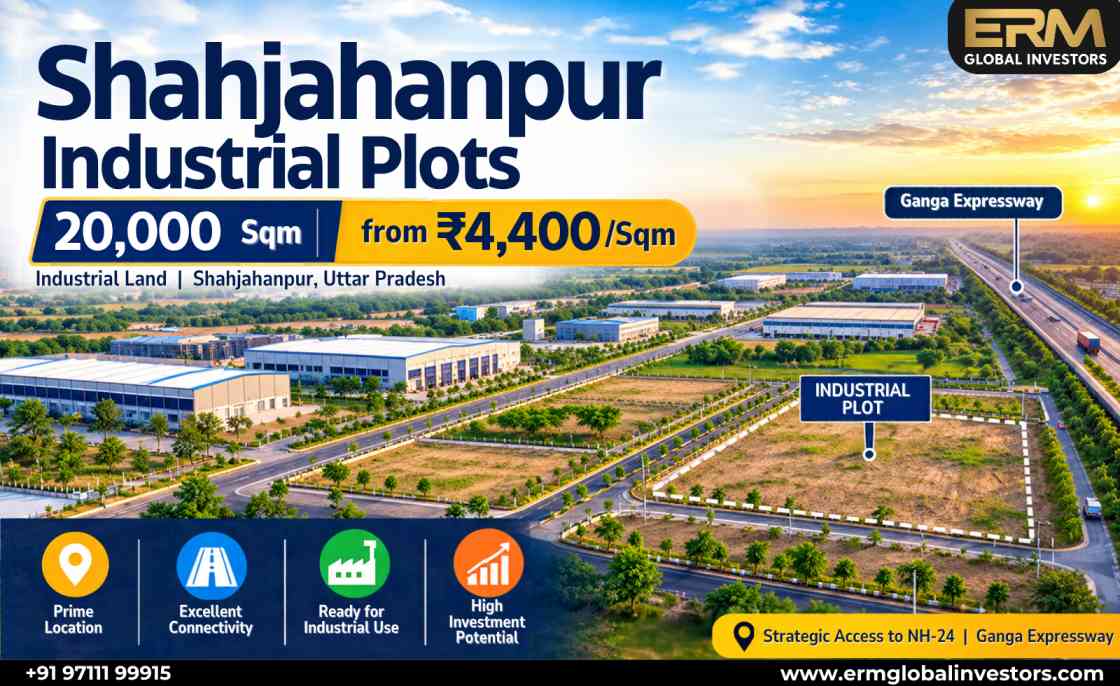  Shahjahanpur Industrial Plots | 20,000 Sqm from ₹4,400/Sqm
